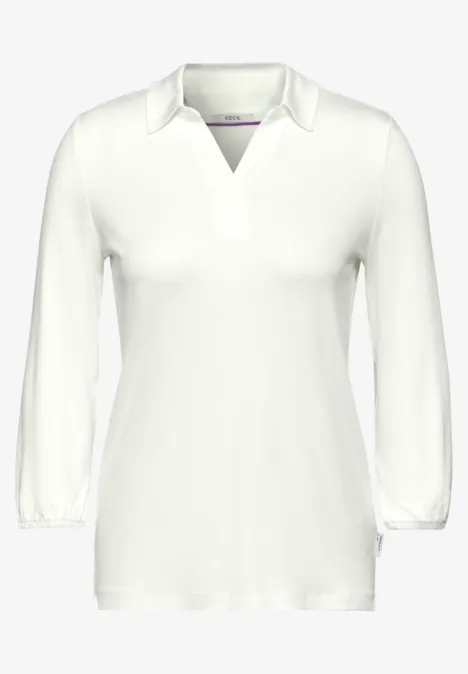 Poloshirt vanilla white