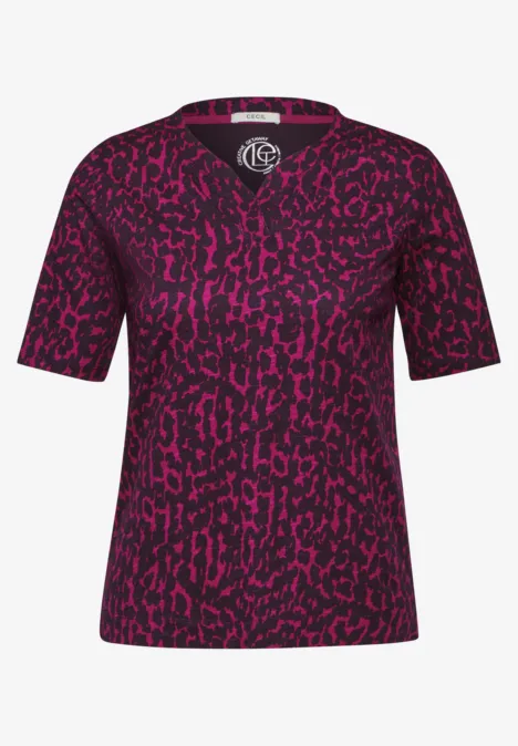 T-shirt met print beloved berry