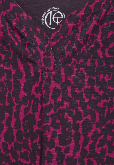 T-shirt met print beloved berry