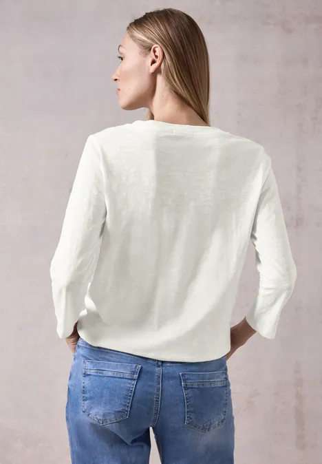 Lichtgewicht tuniek vanilla white