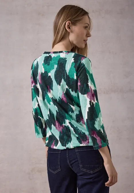 Bedrucktes Tunikashirt adriatic green