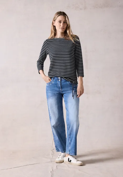 Gestreept overhemd universal blue