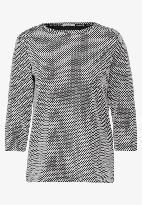 Shirt met wafelstructuur universal blue