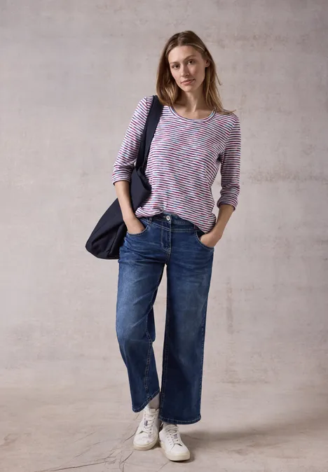 Gestreiftes Shirt multicolor pink