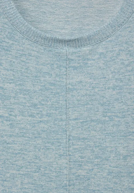 Cosy Langarmshirt turquoise melange