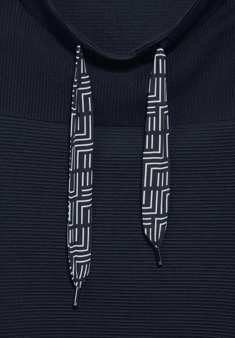 Ottoman-Pullover deep petrol