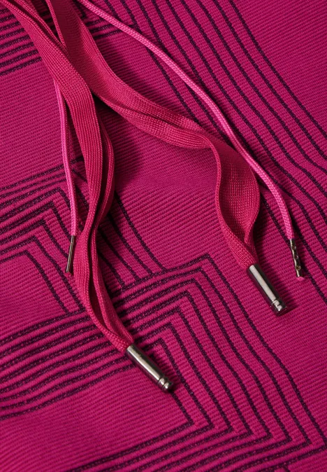 Jacquard shirt met lange mouwen jewel pink