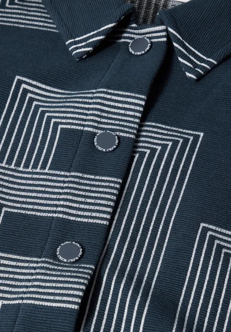 Struktur-Jacke deep petrol