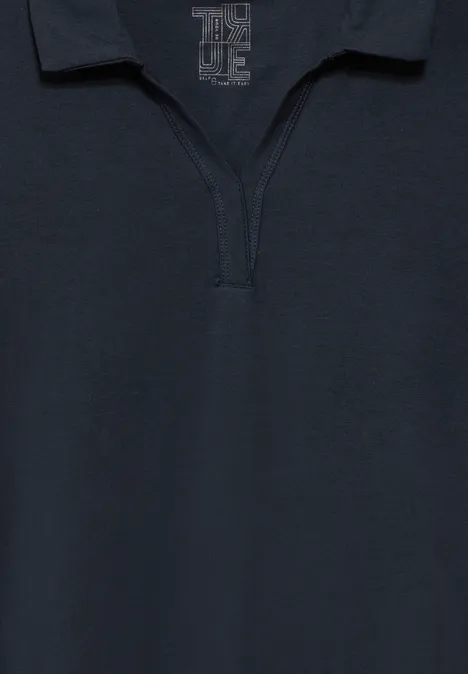 Langarmshirt deep petrol