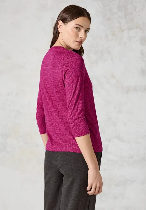 Bedruckte Tunika jewel pink
