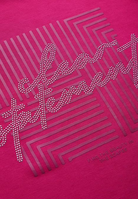 Shirt mit Print jewel pink