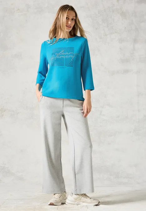 Shirt mit Print dynamic aqua blue