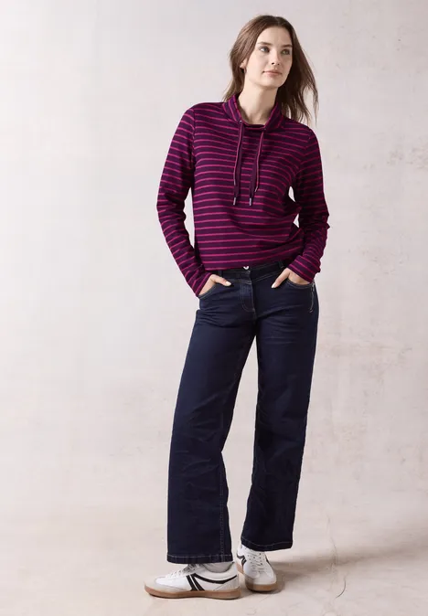 Shirt mit großem Kragen beloved berry