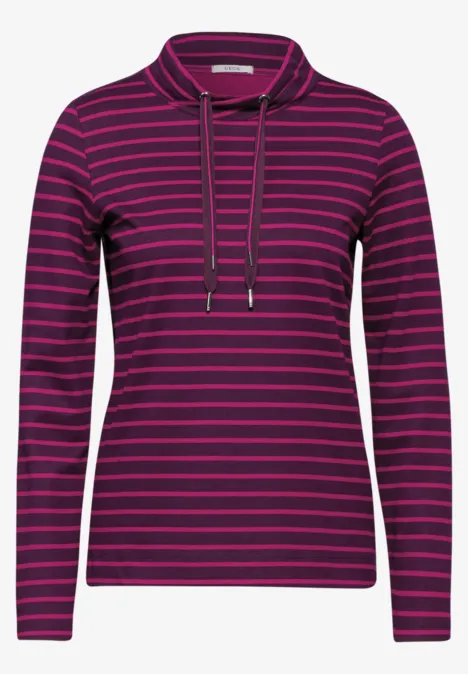 Shirt mit großem Kragen beloved berry