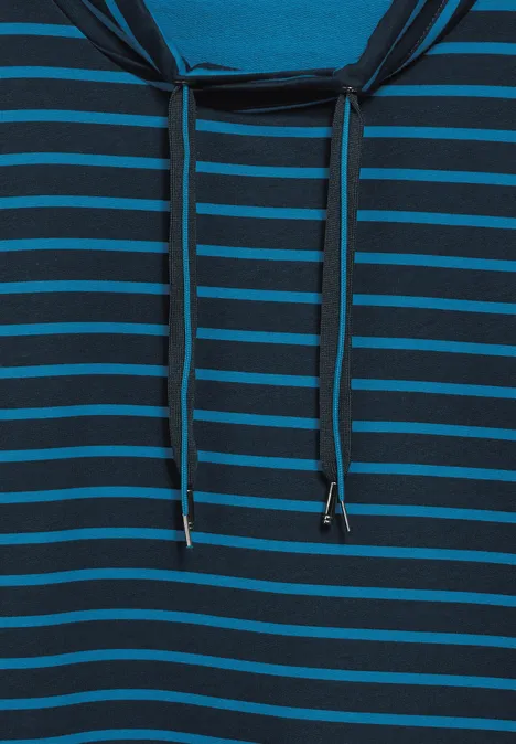 Shirt mit großem Kragen oil blue