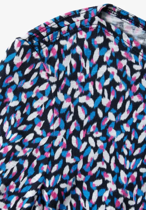 Bedrucktes Shirt deep petrol