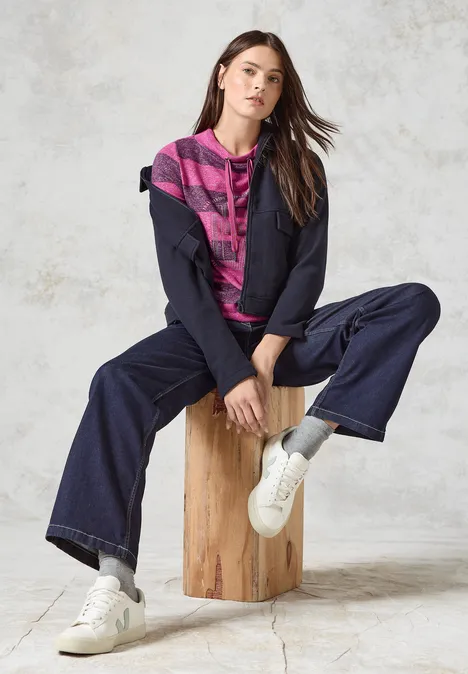 Shirt mit Print jewel pink melange