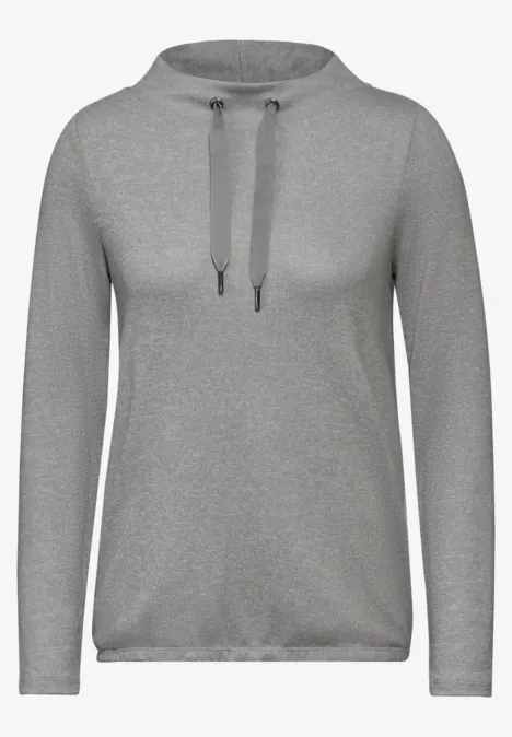 Langarmshirt mineral grey melange