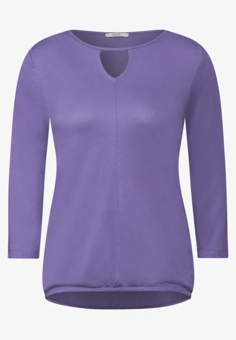 Shirt mit Cut Out wild lilac