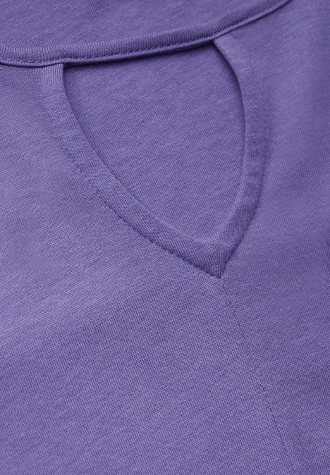 Shirt mit Cut Out wild lilac
