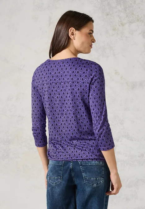 Shirt mit Cut Out wild lilac