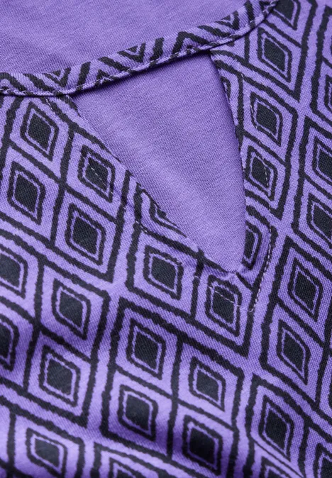 Shirt mit Cut Out wild lilac