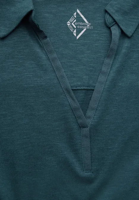 Shirt mit Polokragen atlantic green