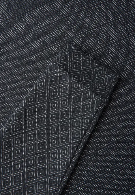 Gemustertes Langarmshirt deep charcoal grey