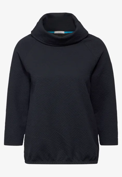 T-shirt à col châle universal blue