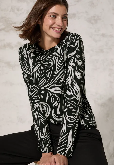 Bedrucktes Shirt deep charcoal grey