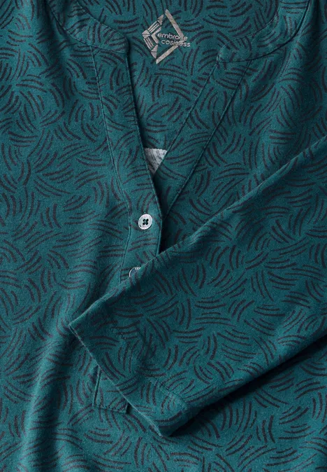 Shirt im Tunika-Look atlantic green