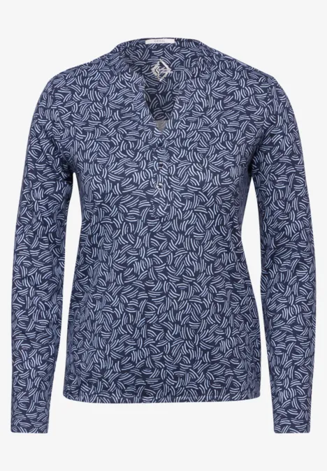 Shirt im Tunika-Look universal blue