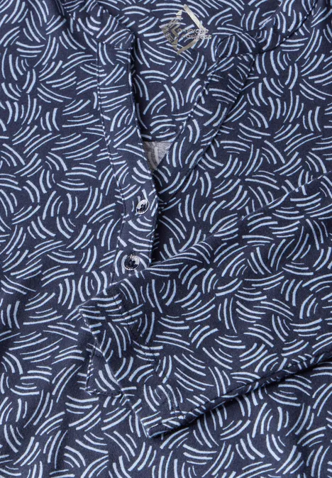 Shirt im Tunika-Look universal blue