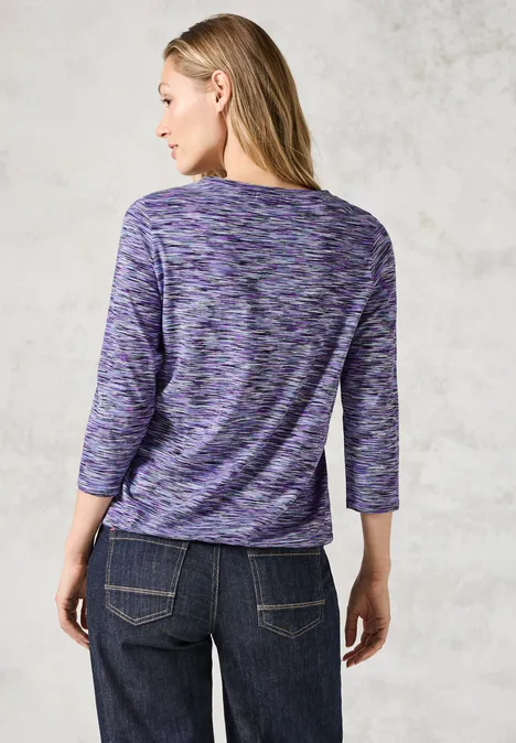 Shirt im Melange-Look multi charcoal grey melange