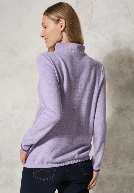 Shirt im Melange-Look gentle lilac melange