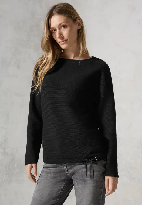 Glitzerndes Ottoman Shirt Black
