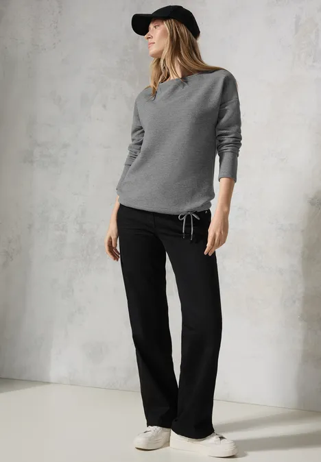 Glitzerndes Ottoman Shirt platinum grey mel.