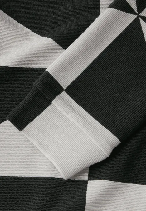 Gemustertes Ottoman Shirt Black