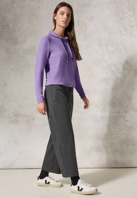 Shirt mit Schalkragen gentle lilac melange