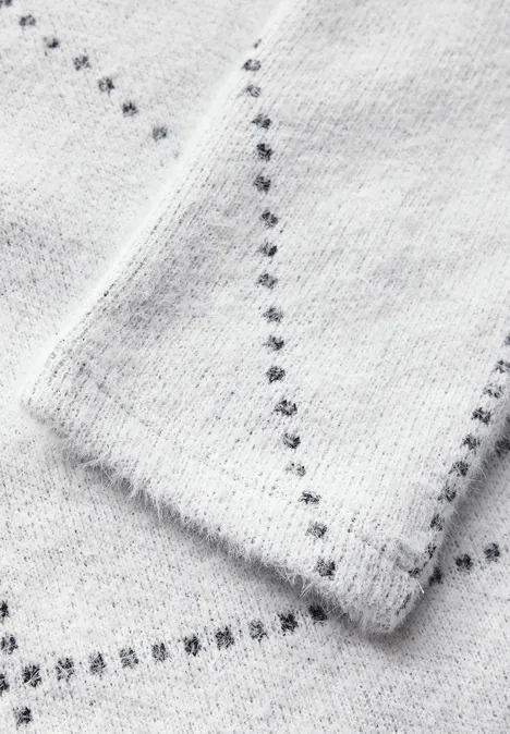 Federgarn Langarmshirt vanilla white