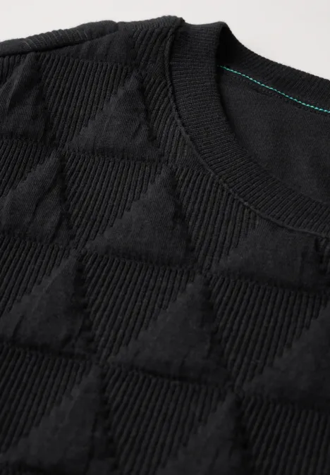 Shirt mit grafischem Muster Black