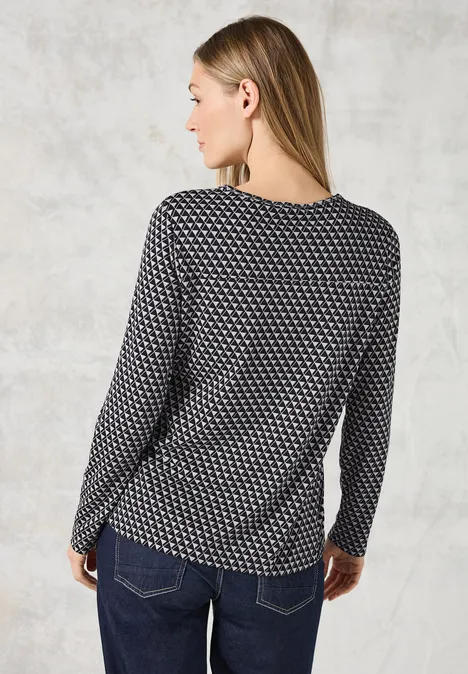 Bedrucktes Shirt platinum grey