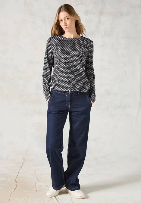 Bedrucktes Shirt platinum grey