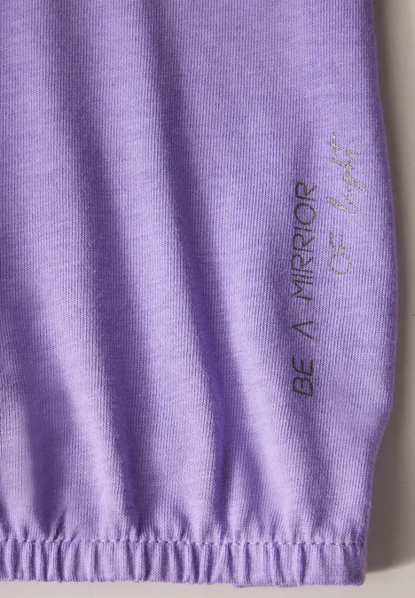 T-shirt au look tunique gentle lilac