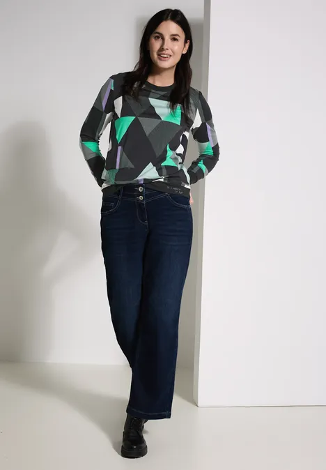 Shirt mit Print Black