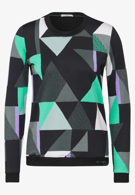 Shirt mit Print Black