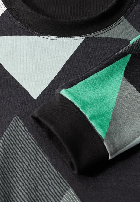 Shirt mit Print Black