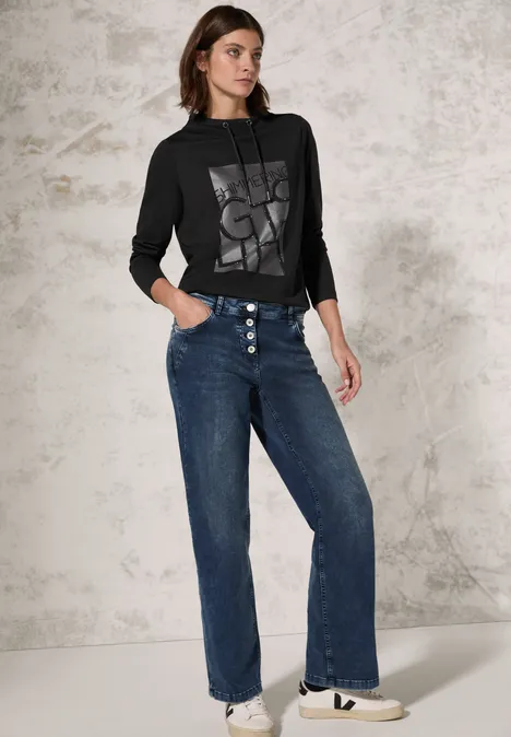 Shirt met print Black