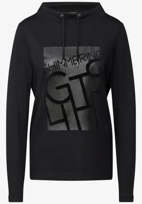 Shirt met print Black