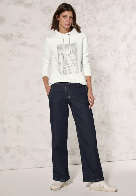 Shirt mit Print vanilla white